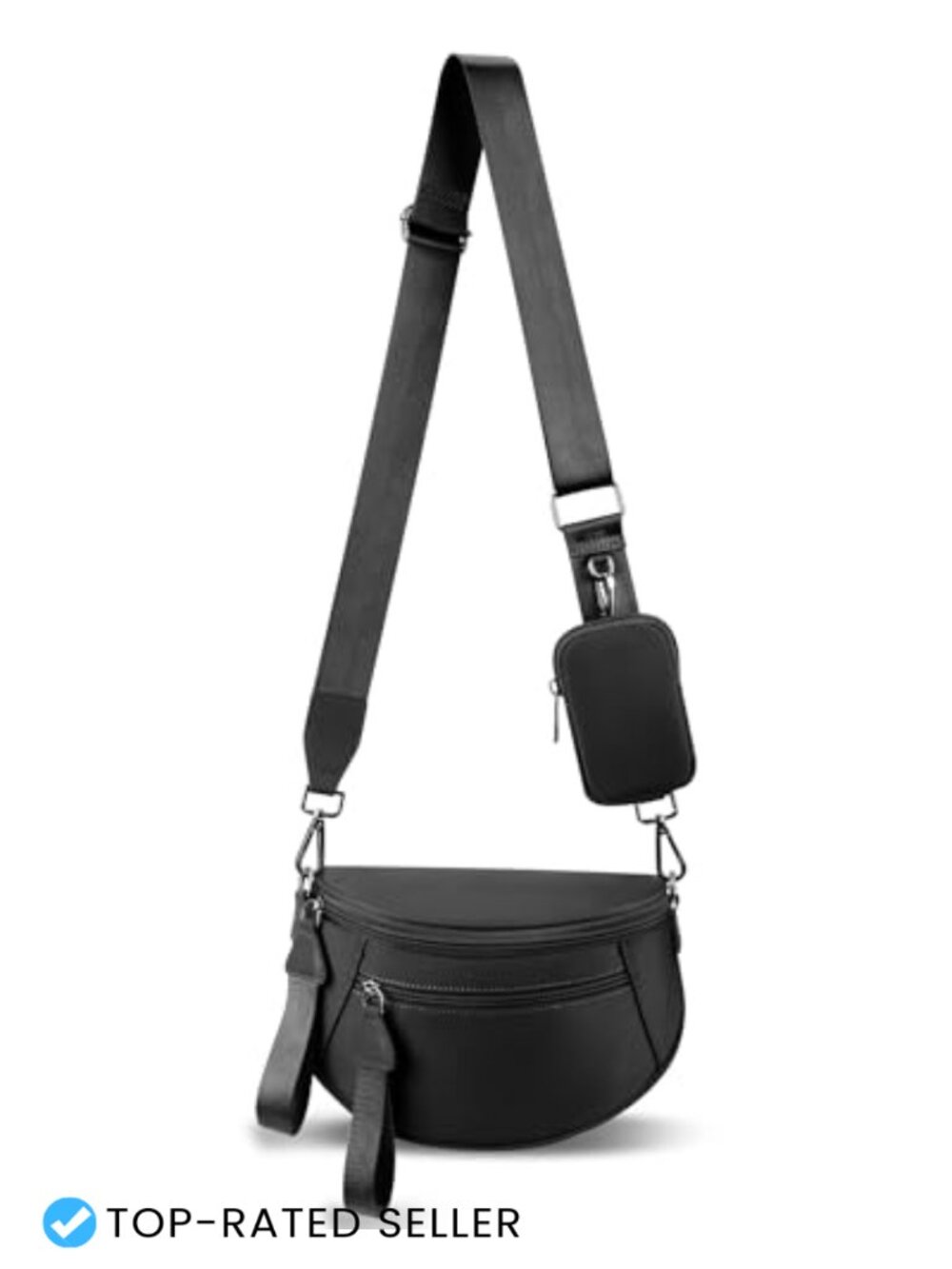 Waterproof Nylon Checkered Crossbody Bag Spacious Bum Bag for Women